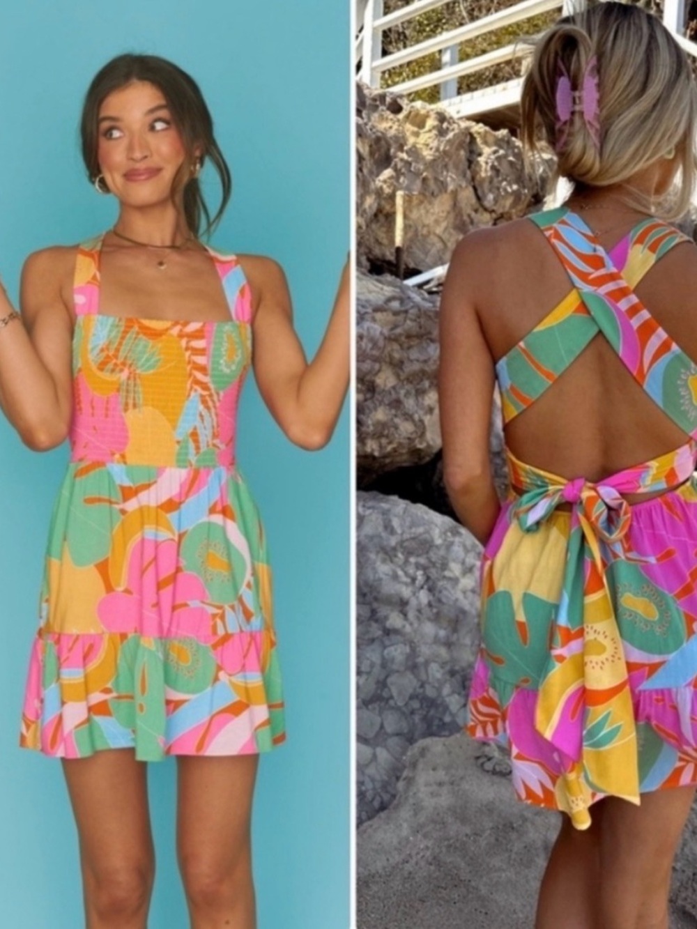 Show Me Your Mumu Collins Mini Dress - Fruits